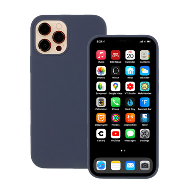 iPhone 12 Pro Max Compatible Case Cover with Premium Silicone – Navy